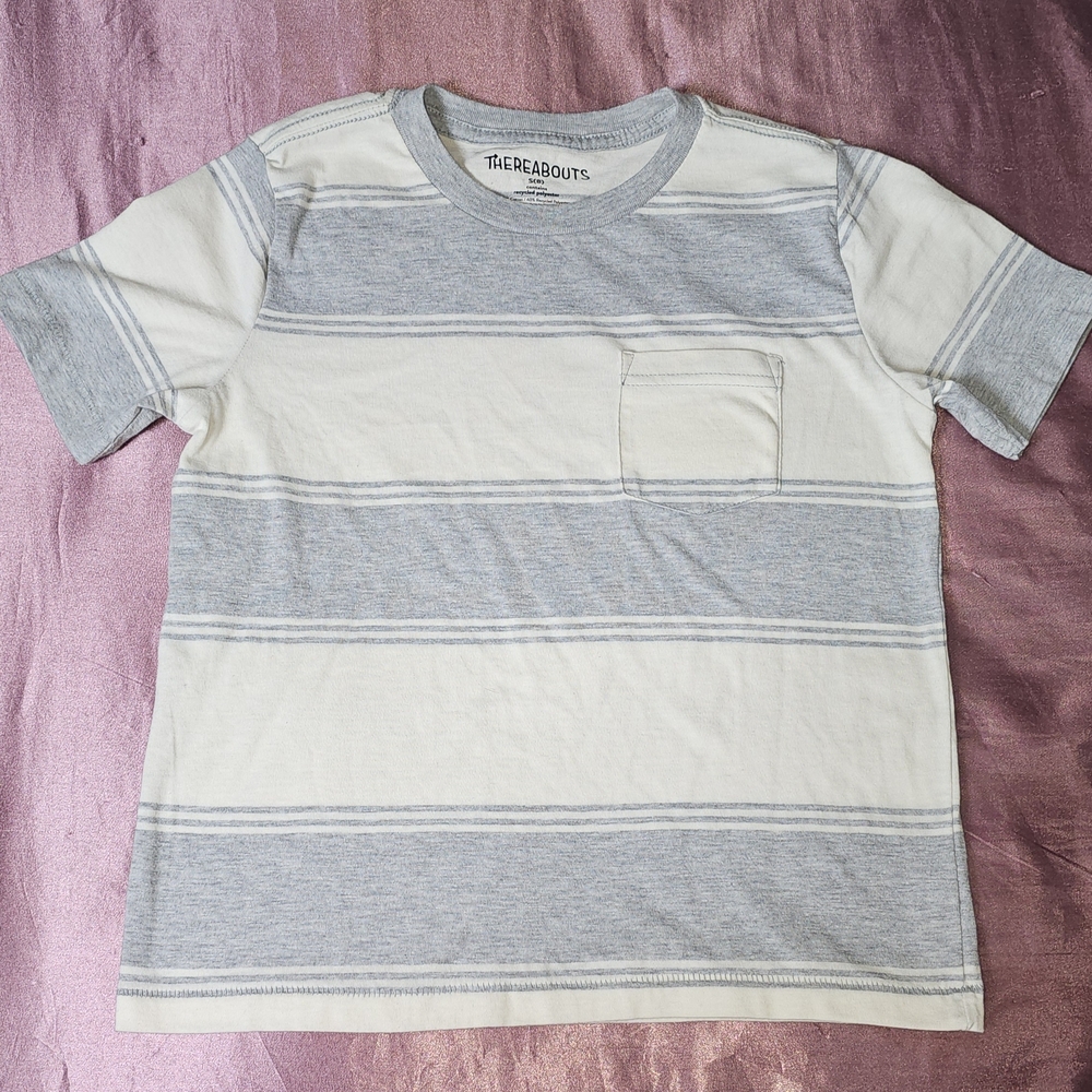2 Boys' Stripe Pocket Tees